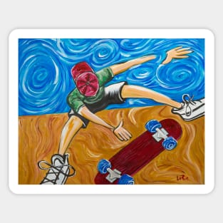 Van Gogh's Half Pipe Sticker